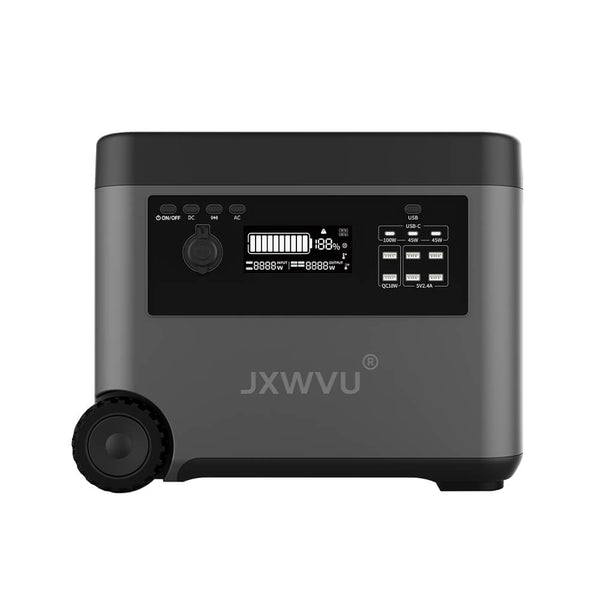 JXWVU 2500W 2160Wh Portable Power Station home backup camping outdoors RV life Lithium-ion battery solar generator solar panel fast charging